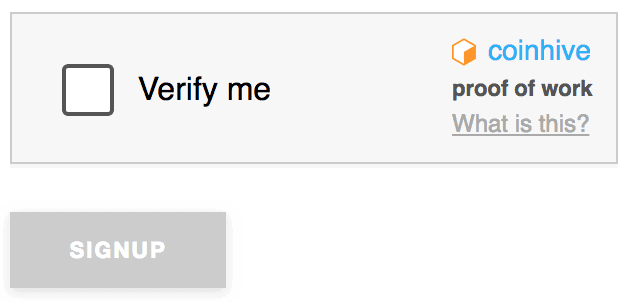 coinhive captcha