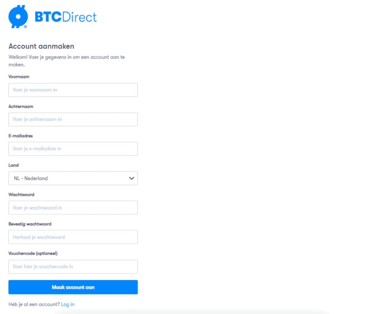BTC_Direct_review_account_aanmaken