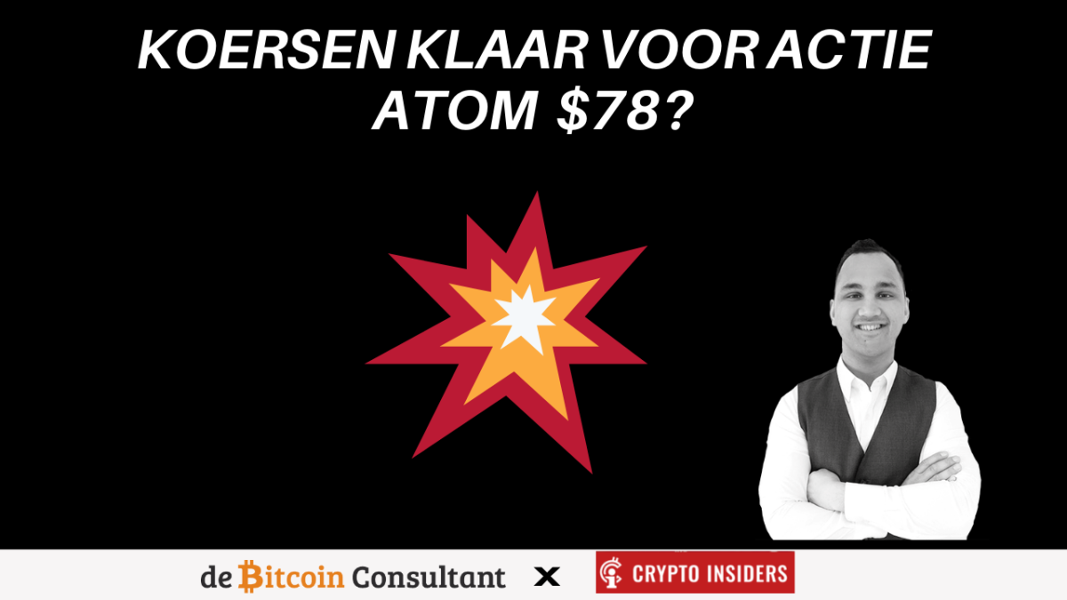 Bitcoin klaar voor uitbraak, cosmos naar $78? John bekijkt de koersen