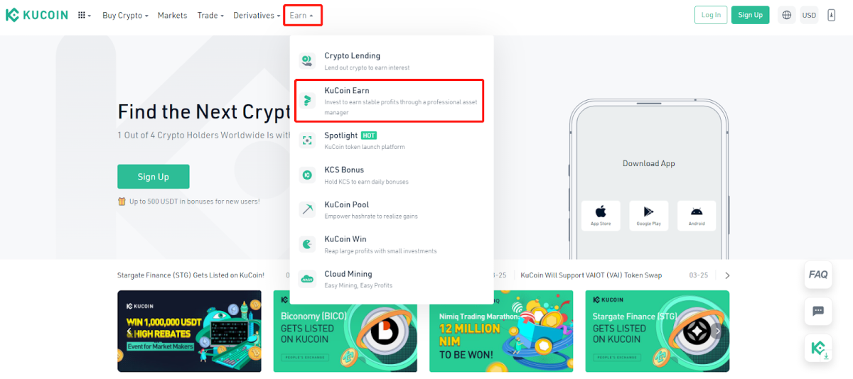 KuCoin Earn 5