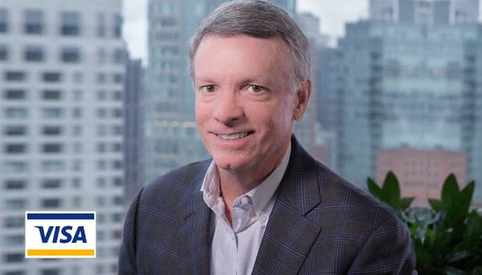 CEO_visa_alfred_kelly_cryptocurrencies_vooralsnog_geen_bedreiging