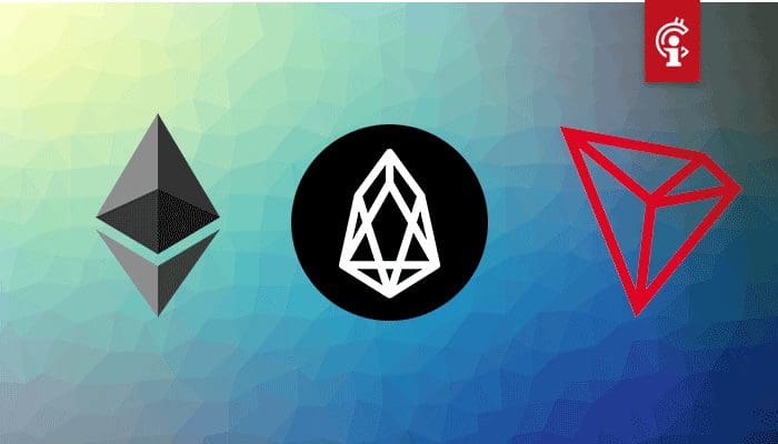 EOS op gebied van gebruikersaantallen en transacties de grootste ten opzichte van TRON en Ethereum