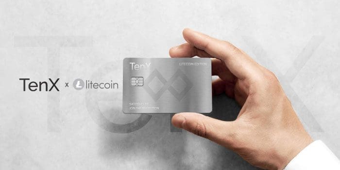 TenX Litecoin kaart