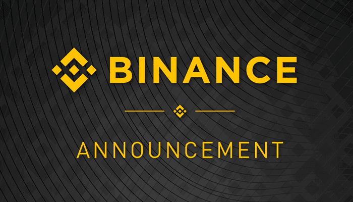 binanceaankondiging-1 Binance zal deze maand nog de DEX lanceren en gaat naar Singapore toe