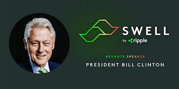 oud-president_bill_clinton_spreekt_op_Ripple_conferentie_swell oud-president_bill_clinton_spreekt_op_Ripple_conferentie_swell