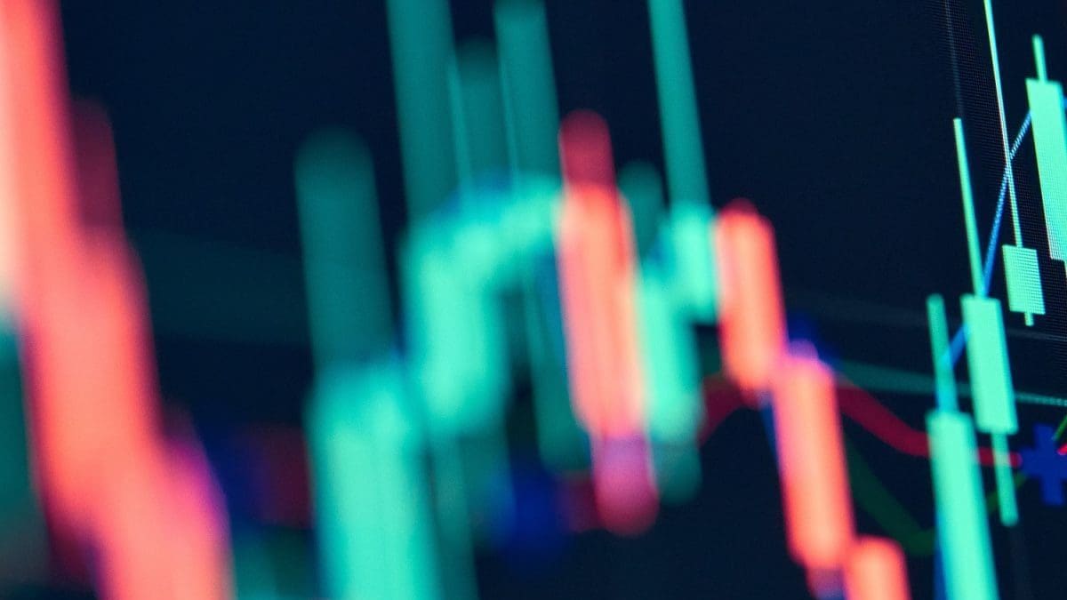 Een crypto koers gaat op en neer