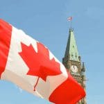 Een Canadese vlag
