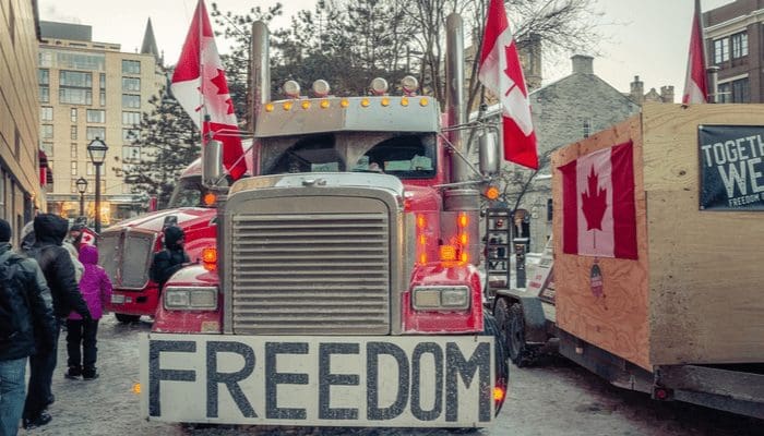 Bitcoin-gemeenschap reageert op fel optreden Canada tegen truckers