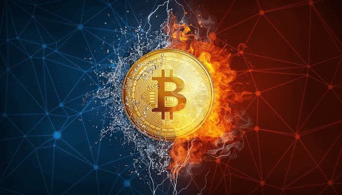 bitcoin-btc-crash-blauw-rood Bitcoin koers maakt flinke crash, dit is waarom