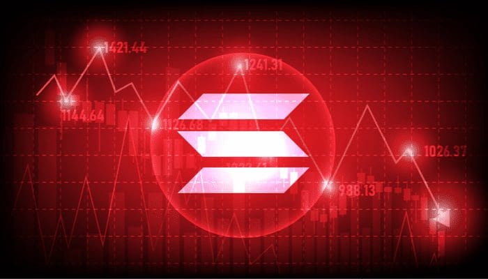solana-daling-rood Solana lijdt het meest in rode crypto-markt, maar quant schiet ervandoor