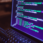 Beeldscherm van een hacker