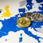 Cryptomunten op kaart van Europa