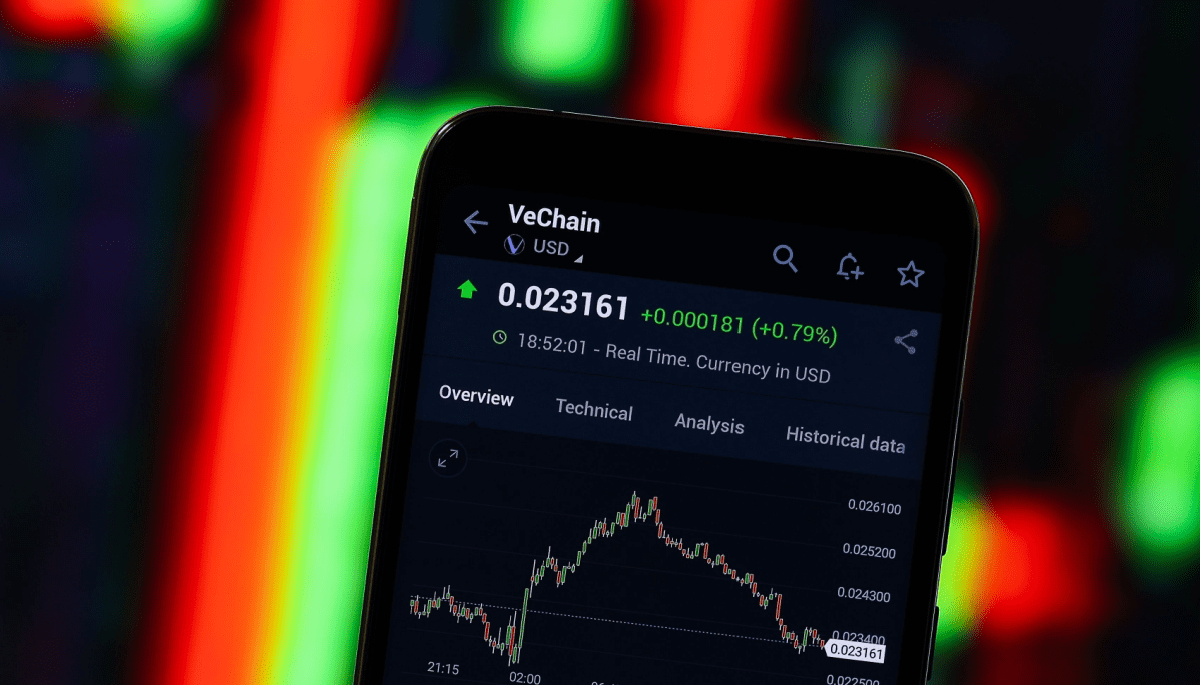 VeChain (VET) koers gedraagt zich als voorspeld: nieuwe piek in zicht