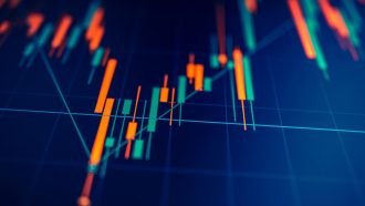 Bitcoin koers worstelt, crypto markt kleurt rood