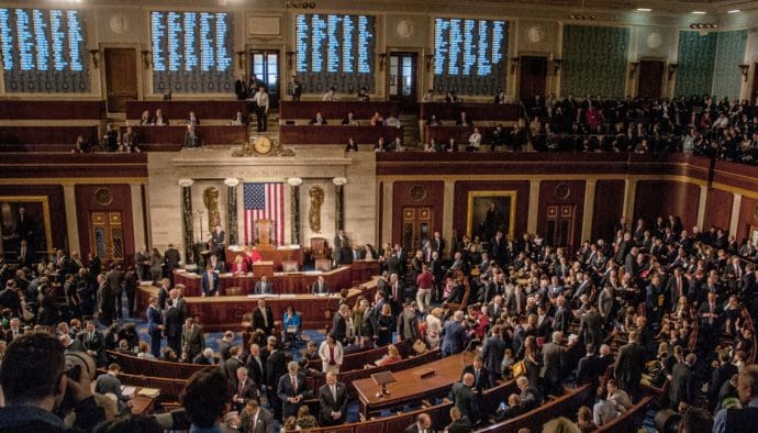 amerikaanse senaat US senate foto genomen vanaf het balkon