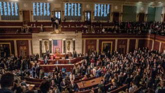 amerikaanse senaat US senate foto genomen vanaf het balkon