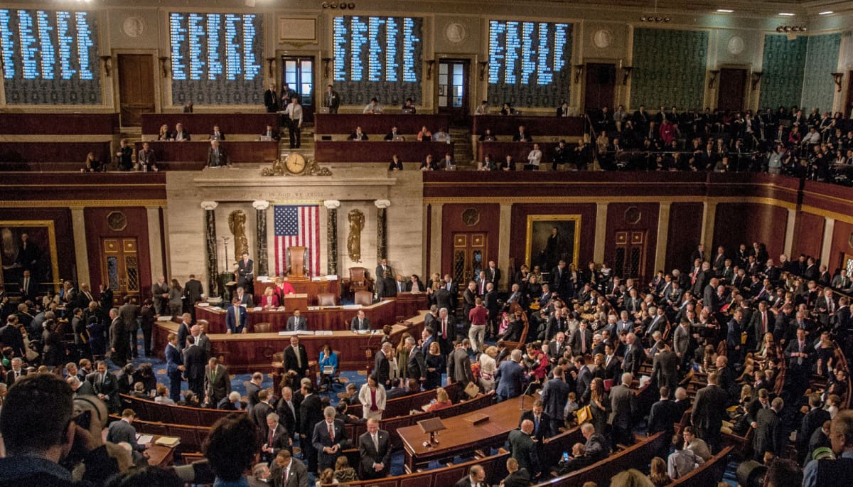 amerikaanse senaat US senate foto genomen vanaf het balkon