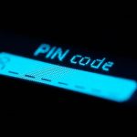 pincode op een scherm van een crypto wallet zoals LEdger