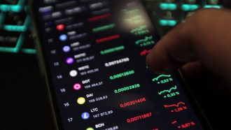 Cryptomunten op telefoon