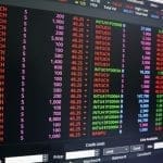 Bitcoin beursfondsen verbreken reeks, kleuren dieprood