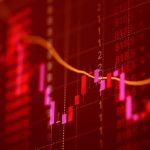 De cryptomarkt kleurt rood