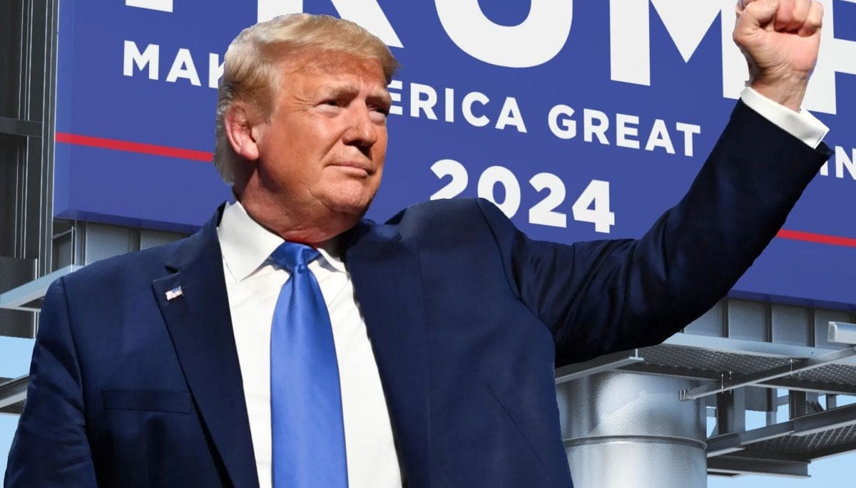 Trumps eerste dag bij de McDonalds, is dit plan B na zijn cryptoflop?