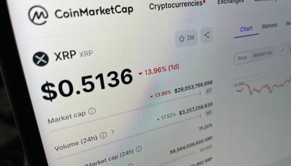 Waarom daalt de ripple koers vandaag zo hard?