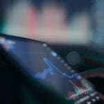 crypto grafiek op tablet