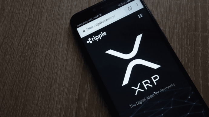 Ripple XRP op mobiel
