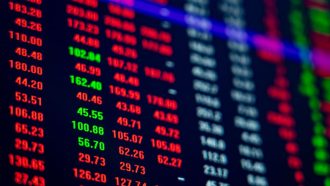 Rode cijfers op beurs