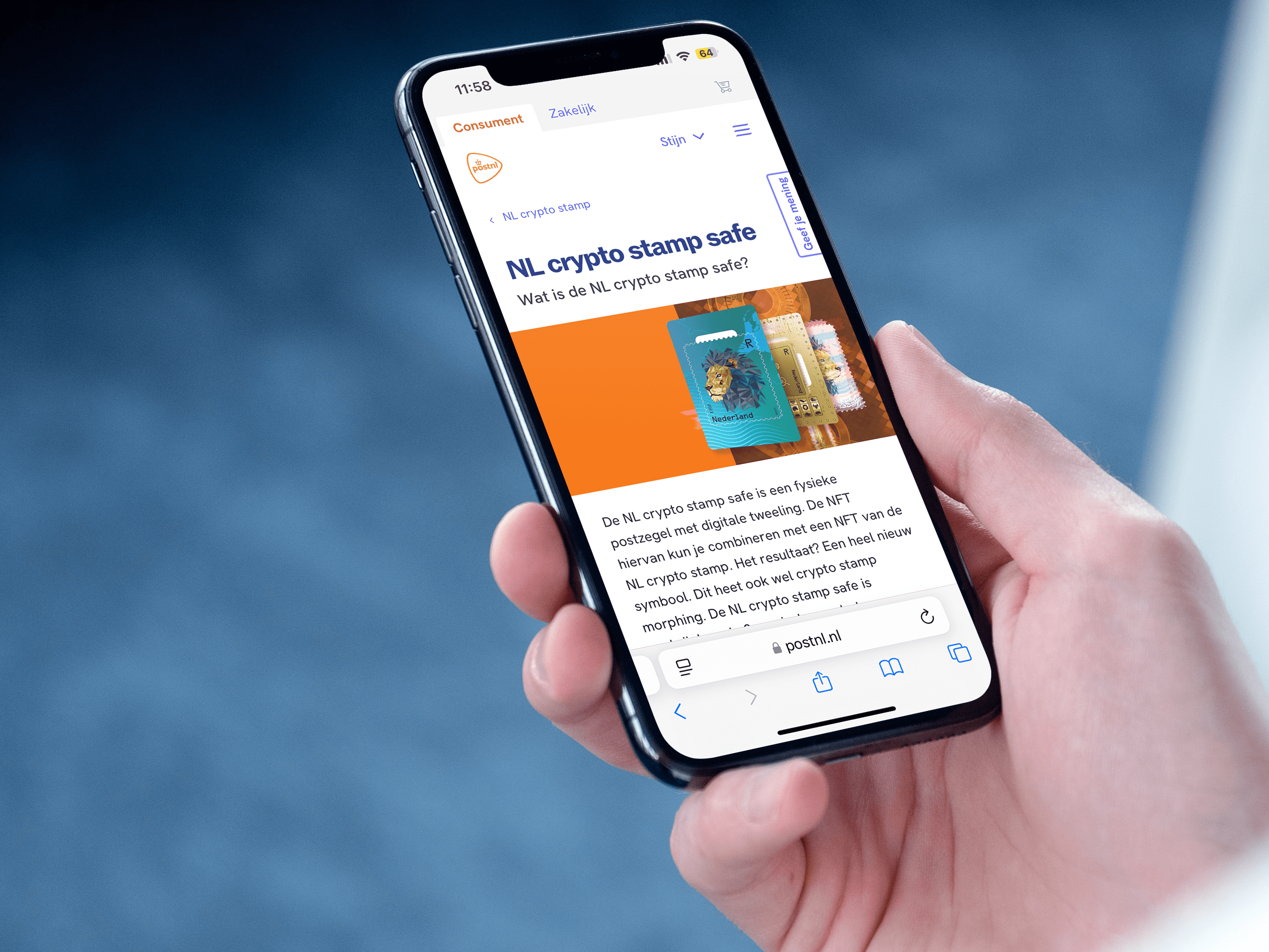 PostNL zet volgende stap in crypto met zeldzame nieuwe NL crypto stamp safe