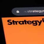 De website van bitcoin-bedrijf Strategy