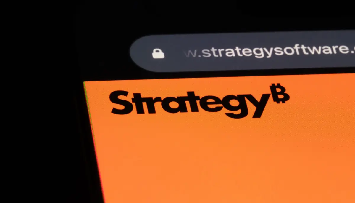 De website van bitcoin-bedrijf Strategy