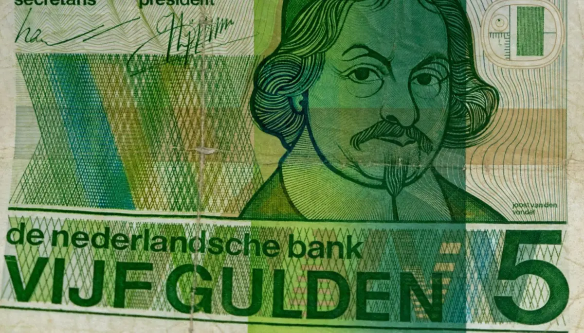 5 gulden biljet, groen