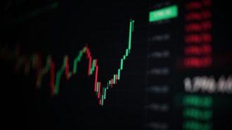 Een stijgende koers van een cryptovaluta