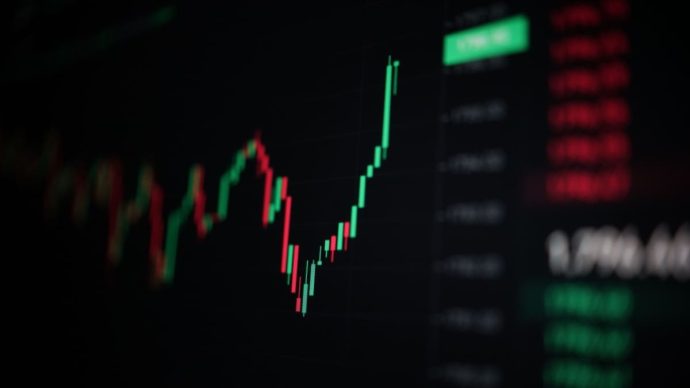 Een stijgende koers van een cryptovaluta