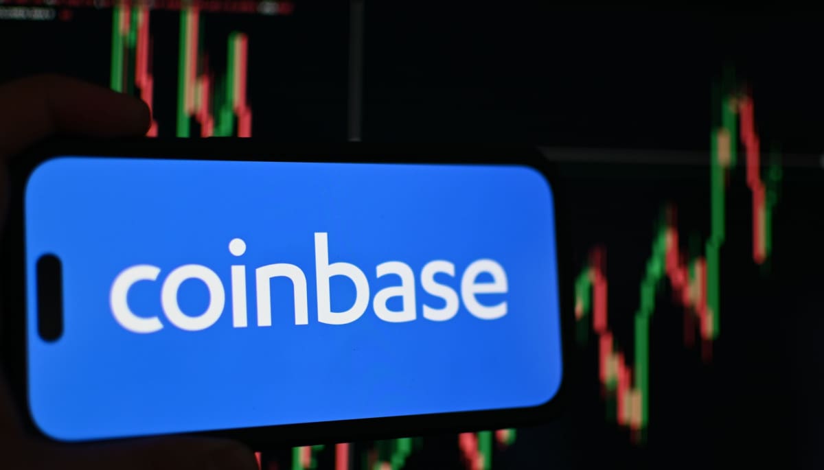 Een afbeelding van cryptobeurs Coinbase, de grootste cryptobeurs van de Verenigde Staten en de nummer twee ter wereld