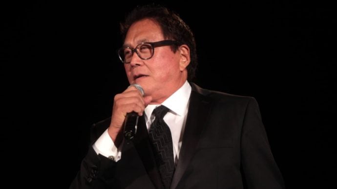 Robert kiyosaki spreekt op gala