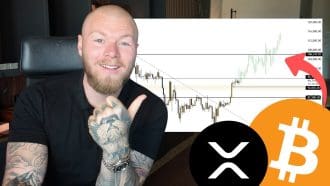Youtube thumbnail bitcoin XRP corne marchand
