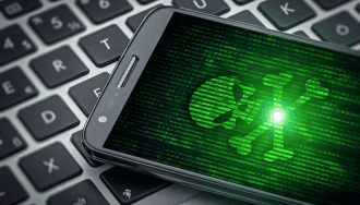foto van gehackte telefoon