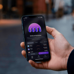 kraken app in de stad op telefoon