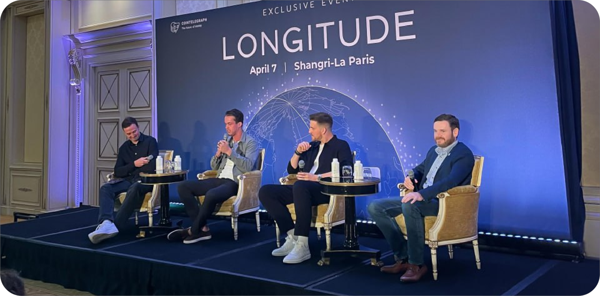longitude cointelegraph prais blockchainweek