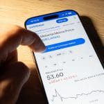 Melenia crypto op een telefoon coinbase app