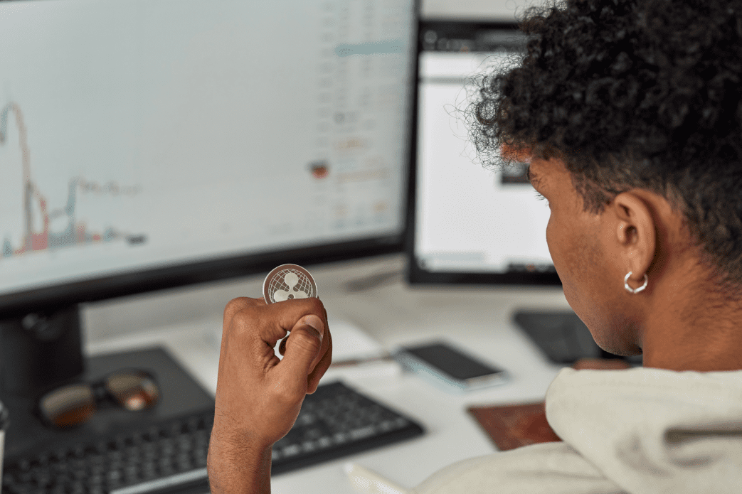 xrp trader voor scherm