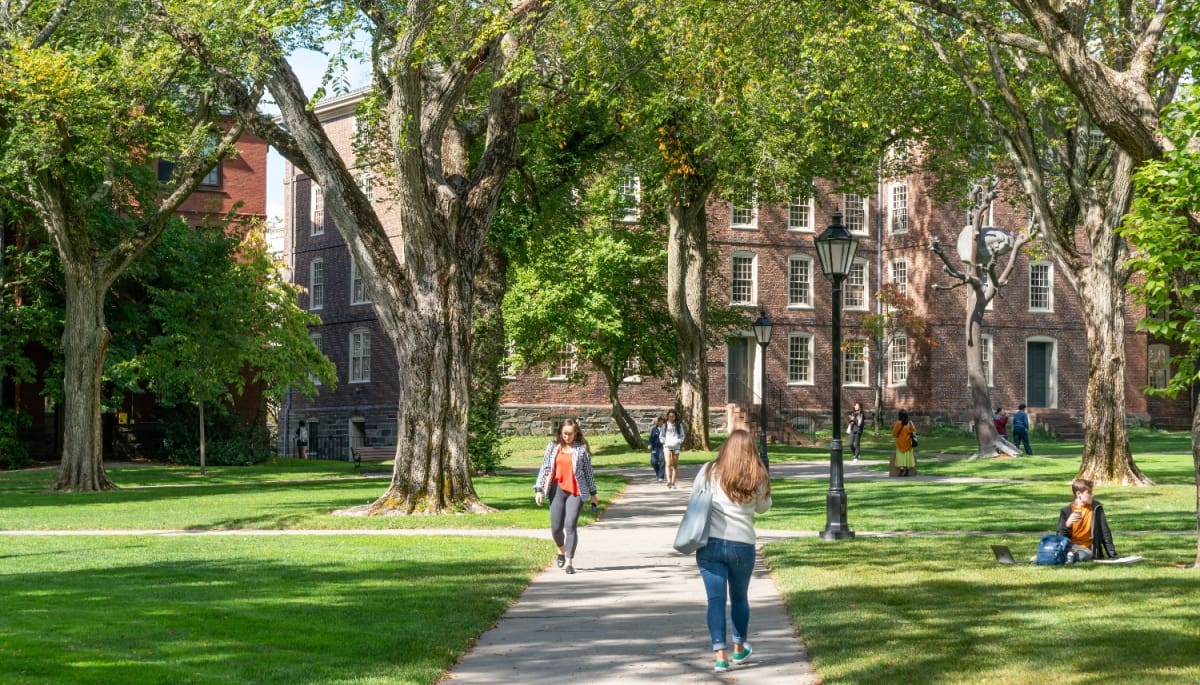 Een afbeelding van Brown University, een onderdeel van de Ivy league universiteiten in de Verenigde Staten