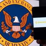 Foto van Binance en SEC logo's