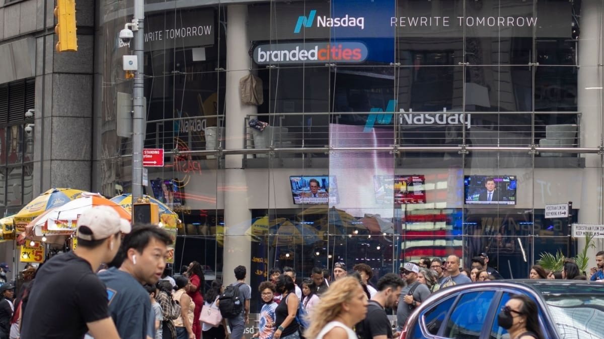 De Nasdaq aandelenbeurs in de VS