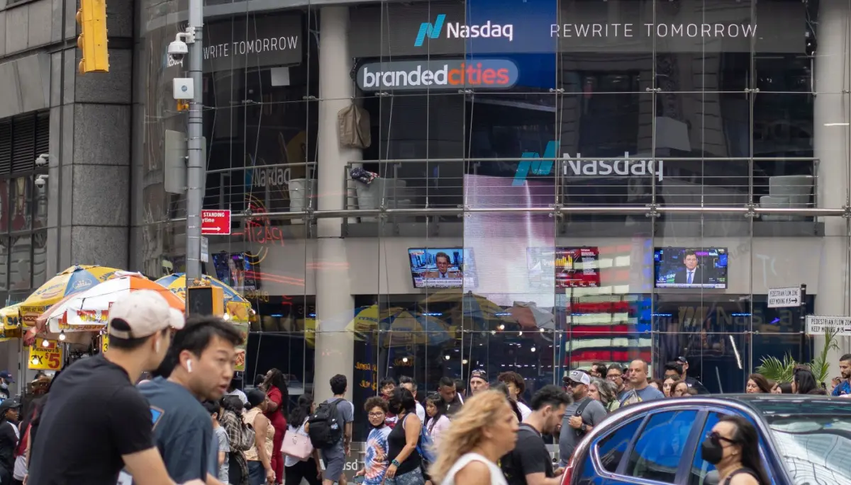 De Nasdaq aandelenbeurs in de VS