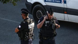 foto van politie in Frankrijk in Parijs