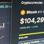 Foto: Bitcoin prijs op CoinGecko en koersgrafiek TradingView